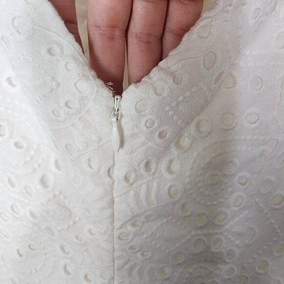 Yumi Kim Off the Shoulder Mermaid Silhouette Eyelet Maxi Dress Small - Picture 10 of 16